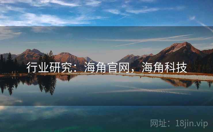 行业研究：海角官网，海角科技