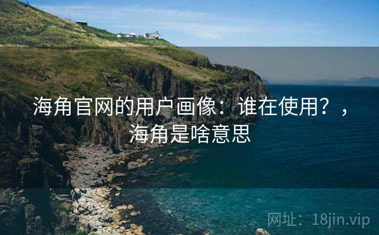 海角官网的用户画像：谁在使用？，海角是啥意思