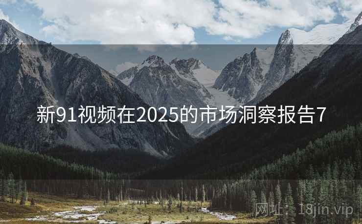 新91视频在2025的市场洞察报告7