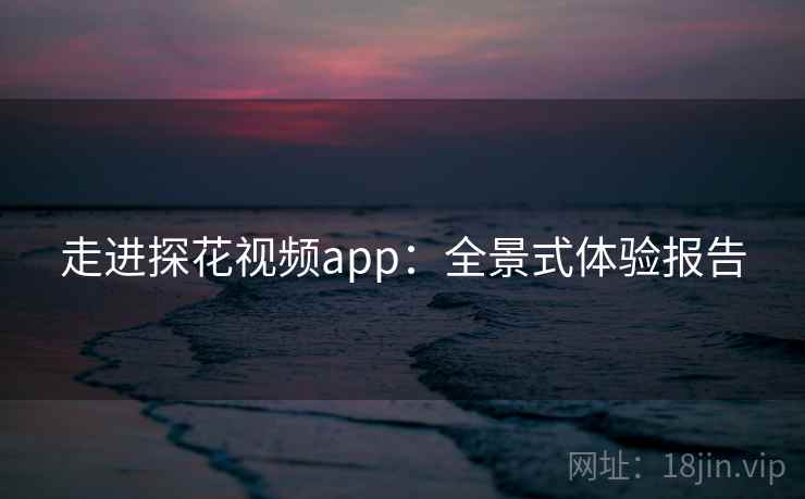 走进探花视频app：全景式体验报告